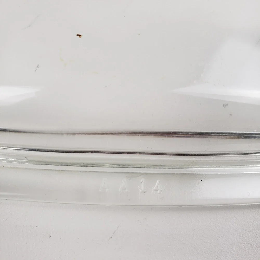 Corning Ware Pyrex AA14 Clear Glass Lid Rectangular Casserole Dish 7.5x6.5